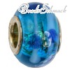 IMPPAC Glas  Bead Spacer Wasser European Beads  925er Silber IMPPAC Silberbeads SMB0219