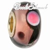 IMPPAC Glas  Spacer Retro pink European Beads  925er Silber IMPPAC Silberbeads SMB8058
