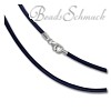 IMPPAC Picco Leder Armband blau für European Beads  925er Silber IMPPAC Silberbeads SML72XA