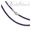 IMPPAC Picco Lederarmband  lila für European Beads  925er Silber IMPPAC Silberbeads SML77XA