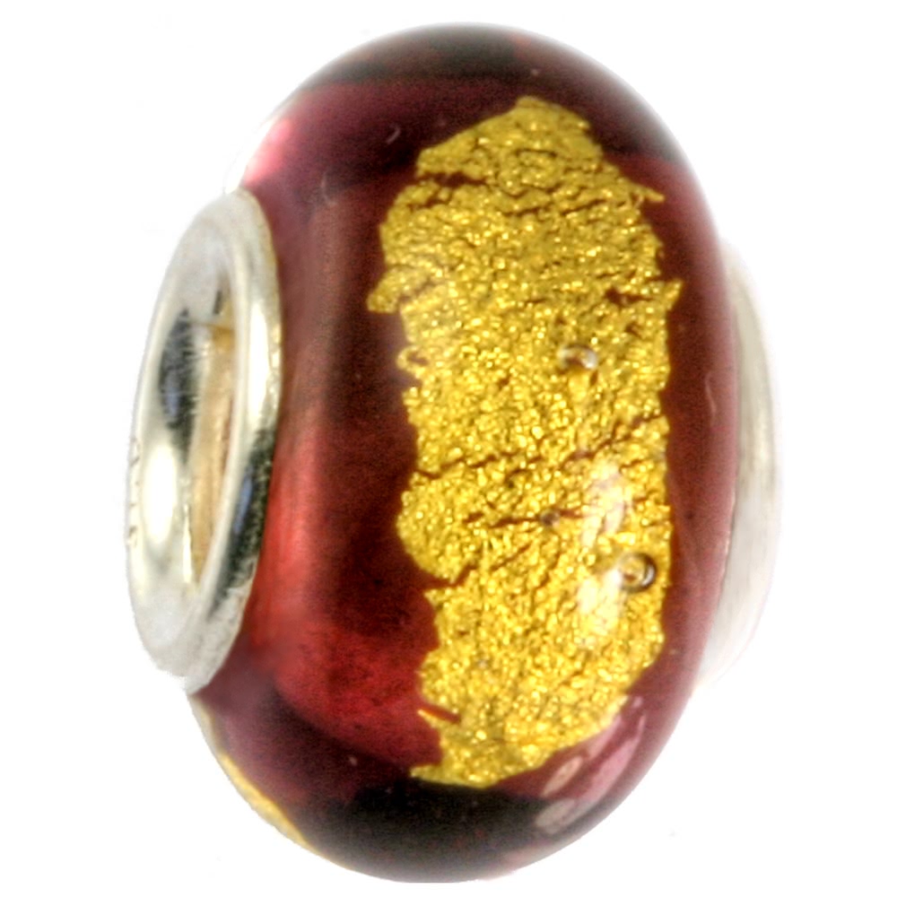  IMPPAC Glas 925 Spacer  flieder European Beads ...