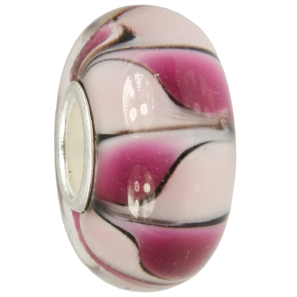  IMPPAC Glas Bead Dream  lila 925 Sterling ...