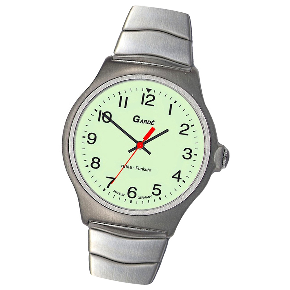 Bild von GARDE Herren-Uhr Funkuhr FU 23-76M Edelstahl-Armbanduhr UGA023076M