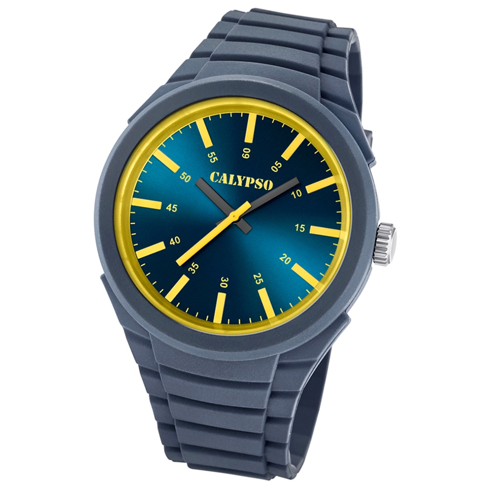 Bild von Calypso analoge Herren-Armbanduhr Versatil for Man Quarz PU grau UK5725/4