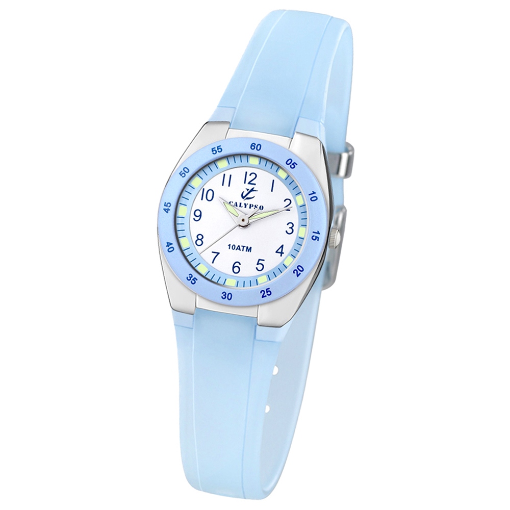 Bild von CALYPSO Damen-Armbanduhr Fashion analog Quarz-Uhr PU türkisblau UK6043/D