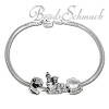 IMPPAC Komplett Armband + 3 Beads  European Bead  925er Silber IMPPAC Silberbeads SBS009