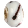 IMPPAC Glas  Spacer Cafe Latte European Beads  925er Silber IMPPAC Silberbeads SMB0202