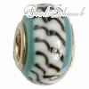 IMPPAC Glas  Spacer Bead Arctic European Beads  925er Silber IMPPAC Silberbeads SMB3224