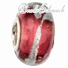 IMPPAC Glas  Bead Spacer rose European Beads  925er Silber IMPPAC Silberbeads SMB8028