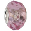 IMPPAC Glas  Bead Spacer Rosa European Beads  925er Silber IMPPAC Silberbeads SMB8084