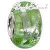 IMPPAC Glas  Bead Spacer grün European Beads  925er Silber IMPPAC Silberbeads SMB8100