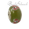 IMPPAC Glas  Spacer Bead Orchidee European Beads  925er Silber IMPPAC Silberbeads SMC218