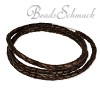 IMPPAC Leder Armband geflochten braun dreifach  925er Silber IMPPAC Silberbeads SMLA23XX