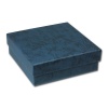 SD Geschenk-Verpackung blau Schmuckschachtel 90x90x30mm Etui  925er Silber SilberDream Silberbeads VE3093B