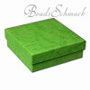 SD Geschenk-Verpackung grün Schmuckschachtel 90x90x30mm Etui  925er Silber SilberDream Silberbeads VE3093G