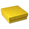 SD Geschenk-Verpackung gelb Schmuckschachtel 90x90x30mm Etui  925er Silber SilberDream Silberbeads VE3093Y