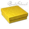 SD Geschenk-Verpackung gelb Schmuckschachtel 90x90x30mm Etui  925er Silber SilberDream Silberbeads VE3093Y