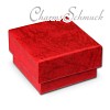 SD Schmuckschachtel rot Geschenk- Verpackung 40x40x25mm Etui - Silber Dream Charms - VE3042R