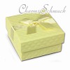 SD Geschenkverpackung ocker 65x65x35mm Schmuckschachtel mit Schleife - Silber Dream Charms - VE3163N