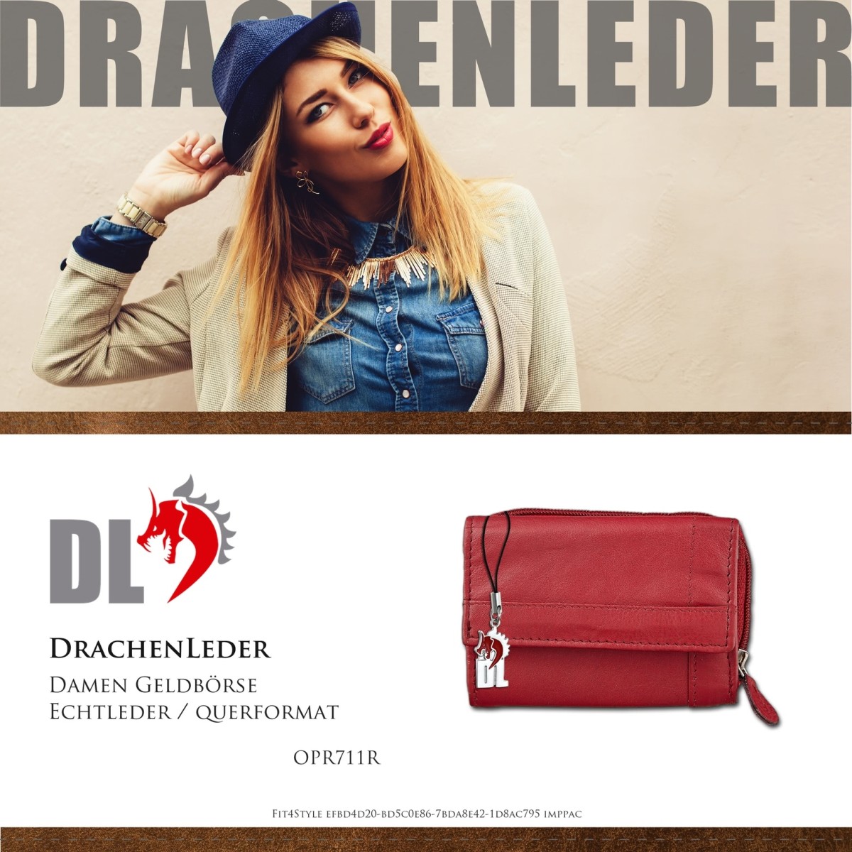 SilberDream DrachenLeder Unisex Schlüsseltasche Etui Geldbörse rot Leder  10.5x0.5x7cm OPJ901R Leder