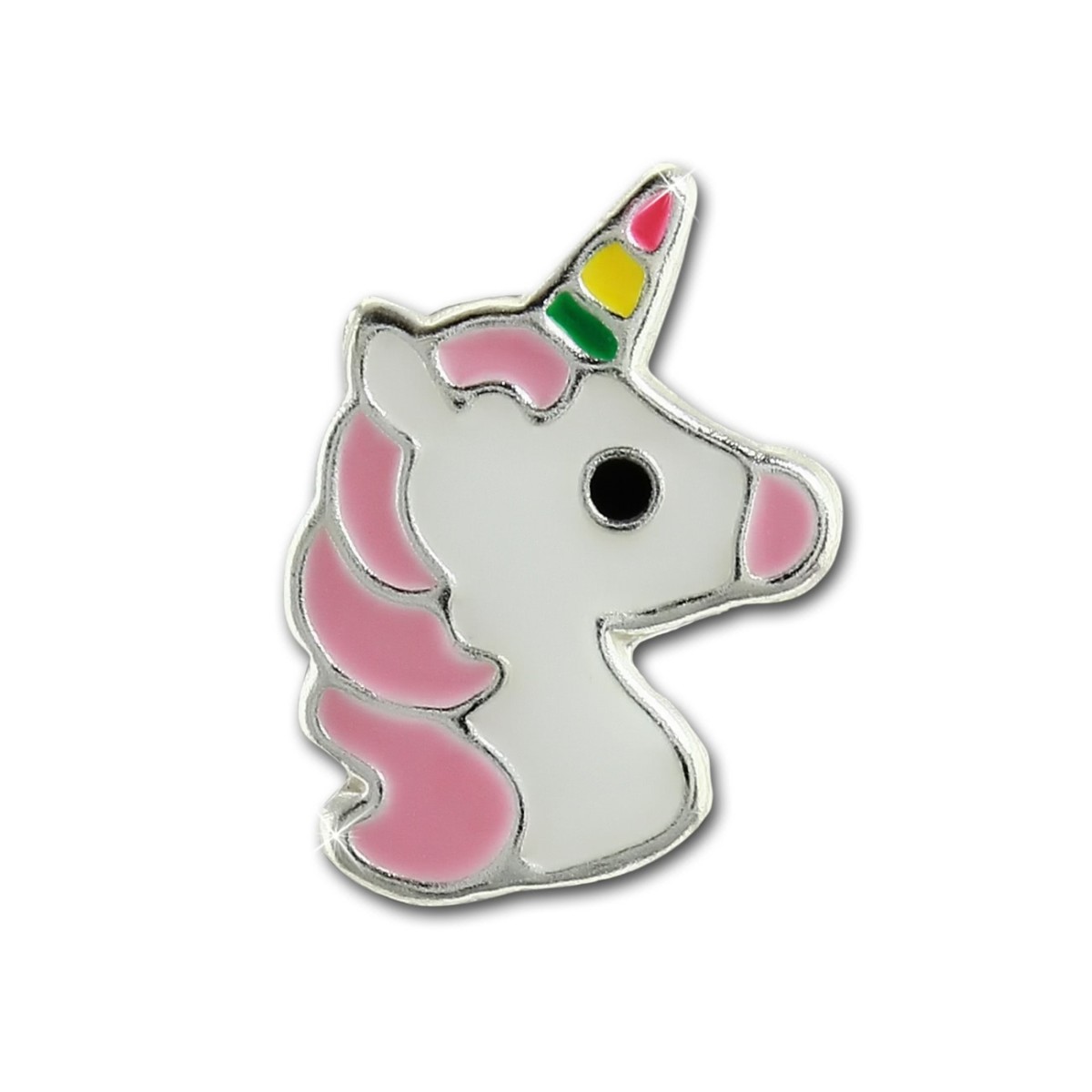 Kinder Ohrring Einhorn Ohrstecker 925 Sterling Silber Kinderschmuck TW  SDO8165W