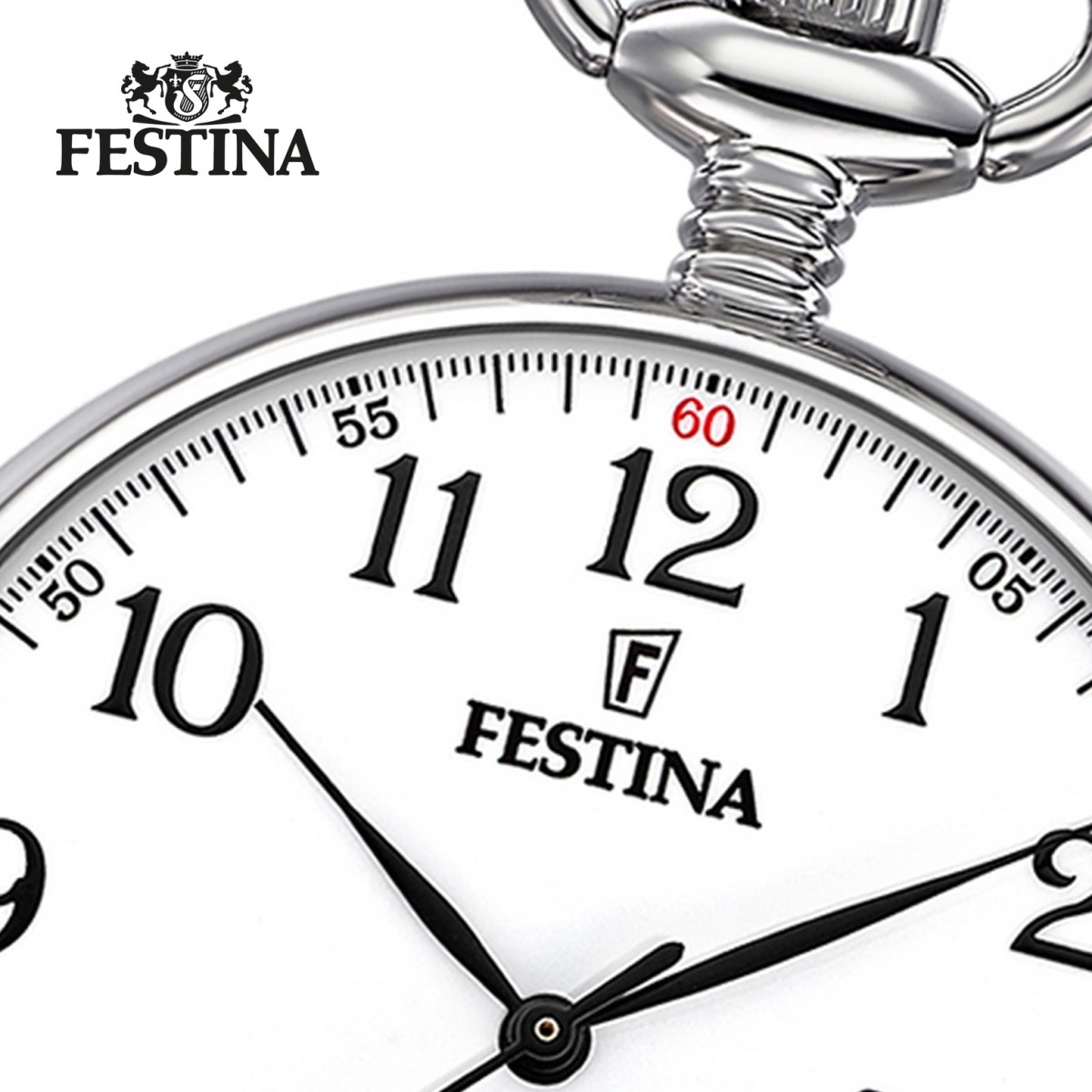 Festina Herren Taschenuhr mit Kette F2019/1 Quarz Analog Edelstahl UF2019/1