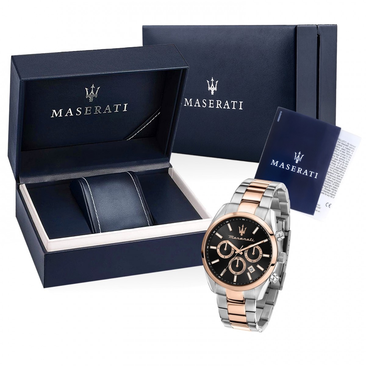 Multi Edelstahl rosegold Attrazione Herrenuhr Maserati UMAR8853151003