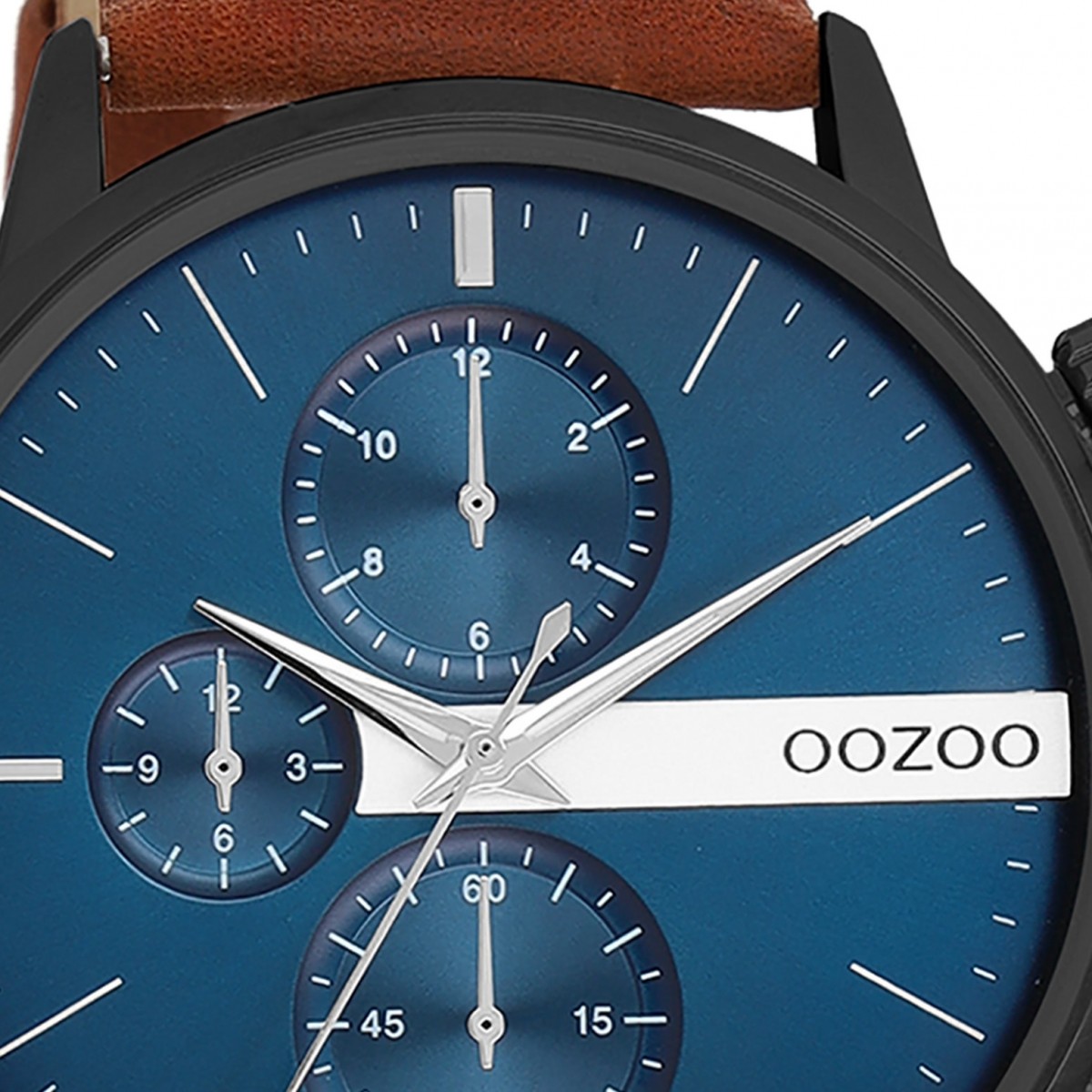 Oozoo Herren Armbanduhr Timepieces Analog Leder braun UOC11222
