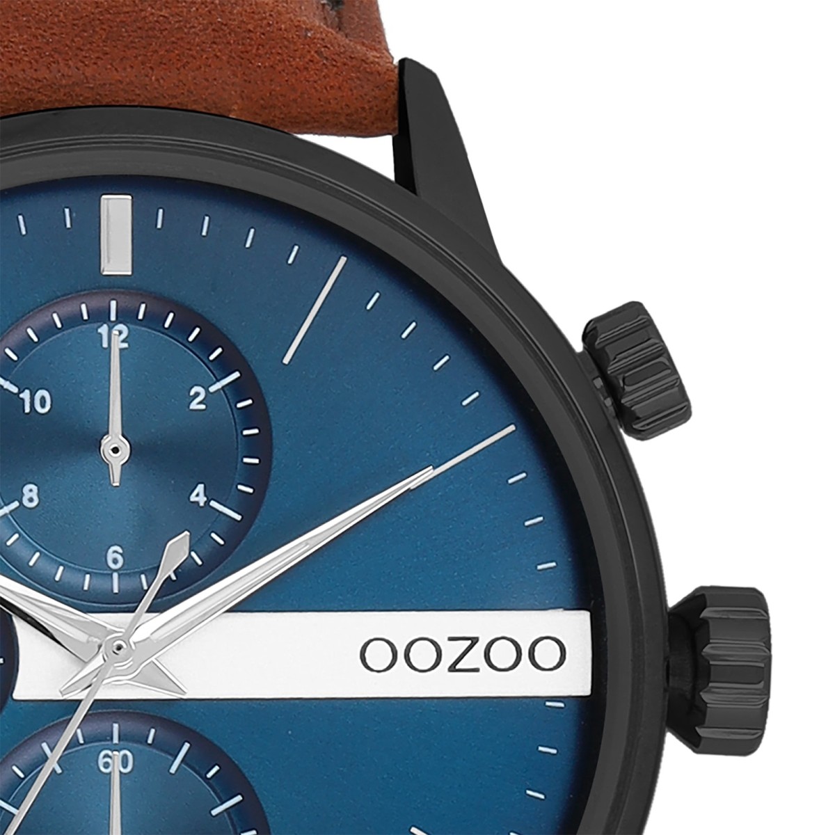 Oozoo Herren Armbanduhr Timepieces Analog Leder braun UOC11222