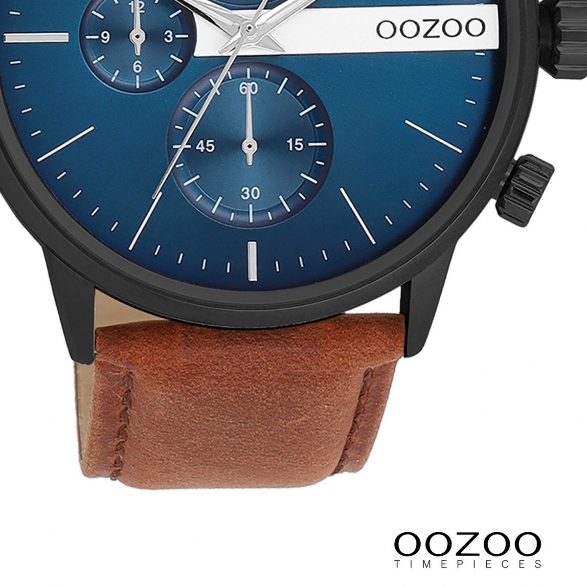 Oozoo UOC11222 braun Herren Timepieces Leder Analog Armbanduhr