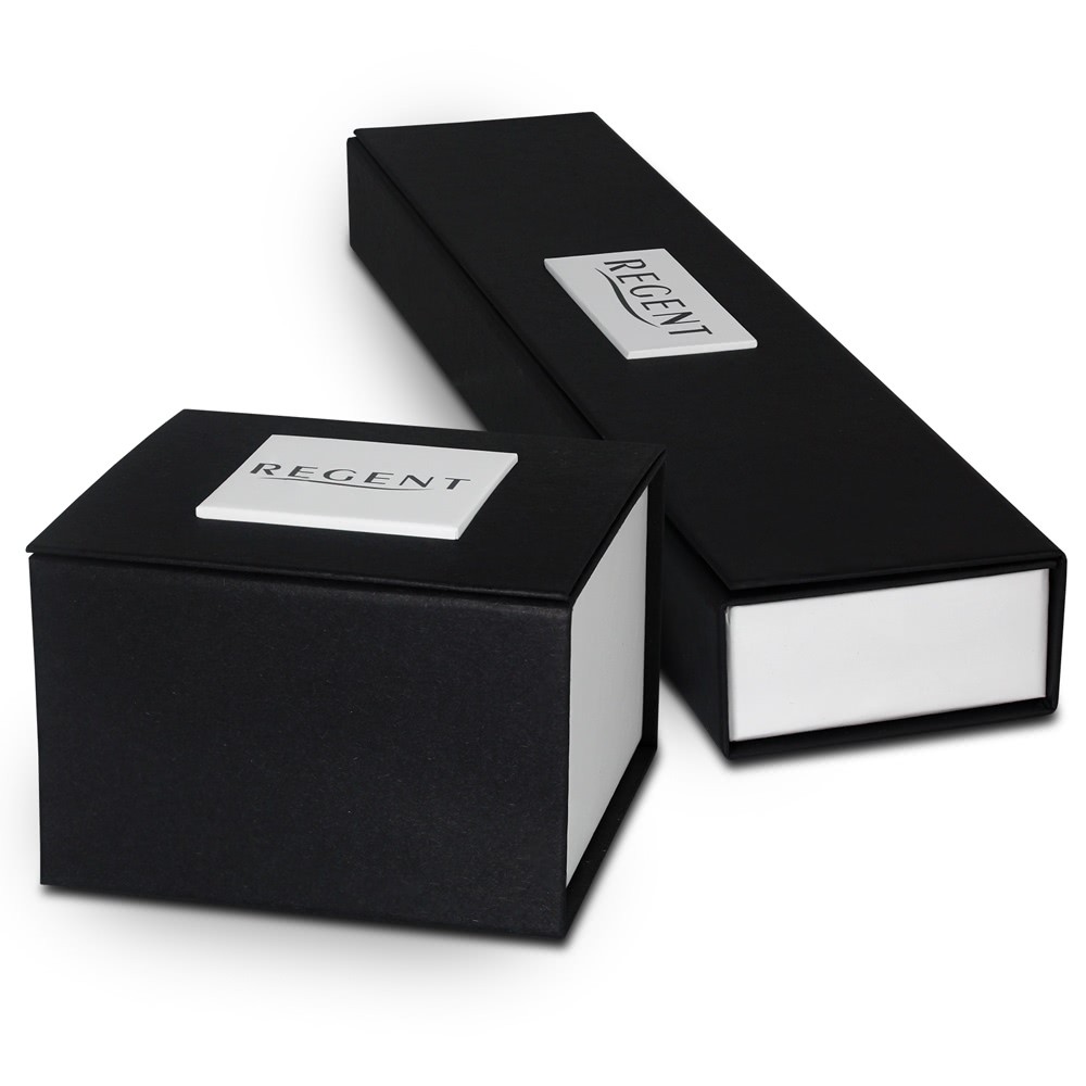 Leder Quarz-Uhr schwarz weiß URF661 Damen-Armbanduhr Regent klassisch Titan