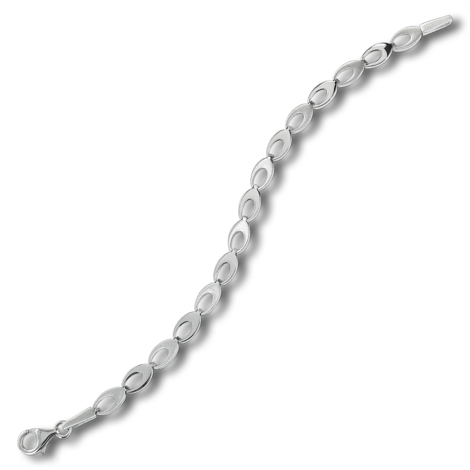 Balia Damen Armband 925 Silber matt und poliert 18,5cm BAA0012SP