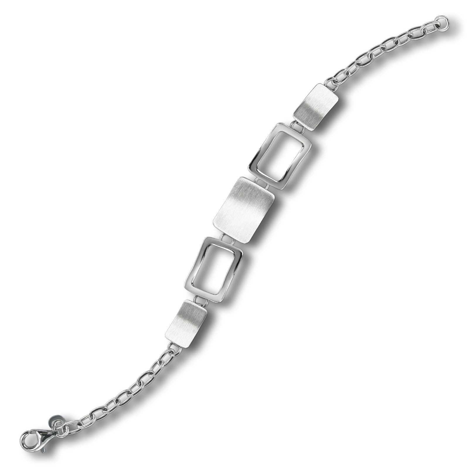 Balia Damen Armband 925 Silber matt und poliert 20cm BAA0021SM