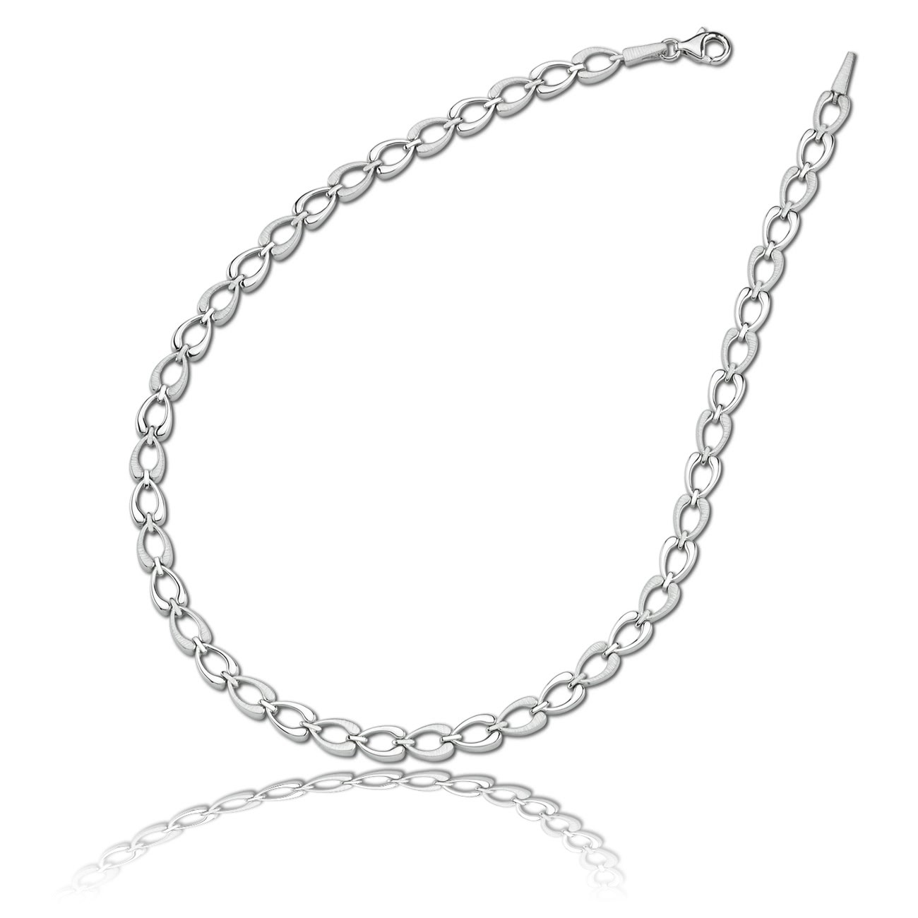 Balia Halskette für Damen matt-glanz aus 925 Silber 45cm BAK006S45
