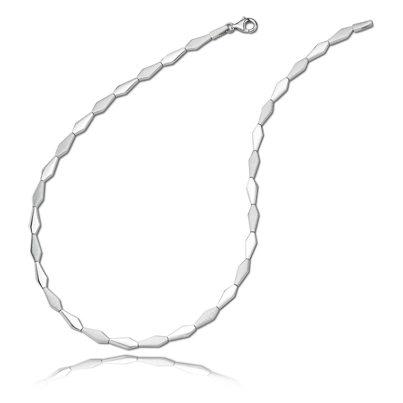 Balia Halskette für Damen matt glanz 925 Sterling Silber 45cm BAK009J45