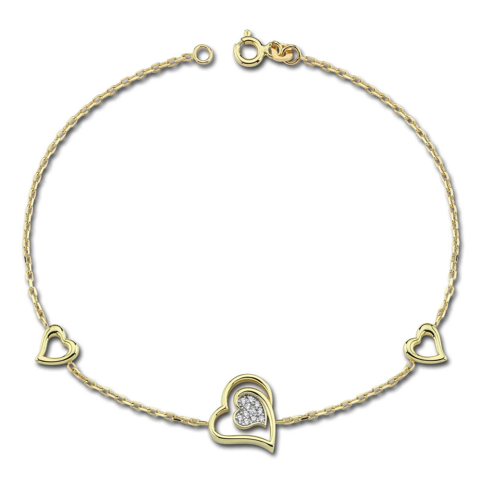 Balia Damen Armband aus 333 Gelbgold mit Zirkonia BGA0001G8