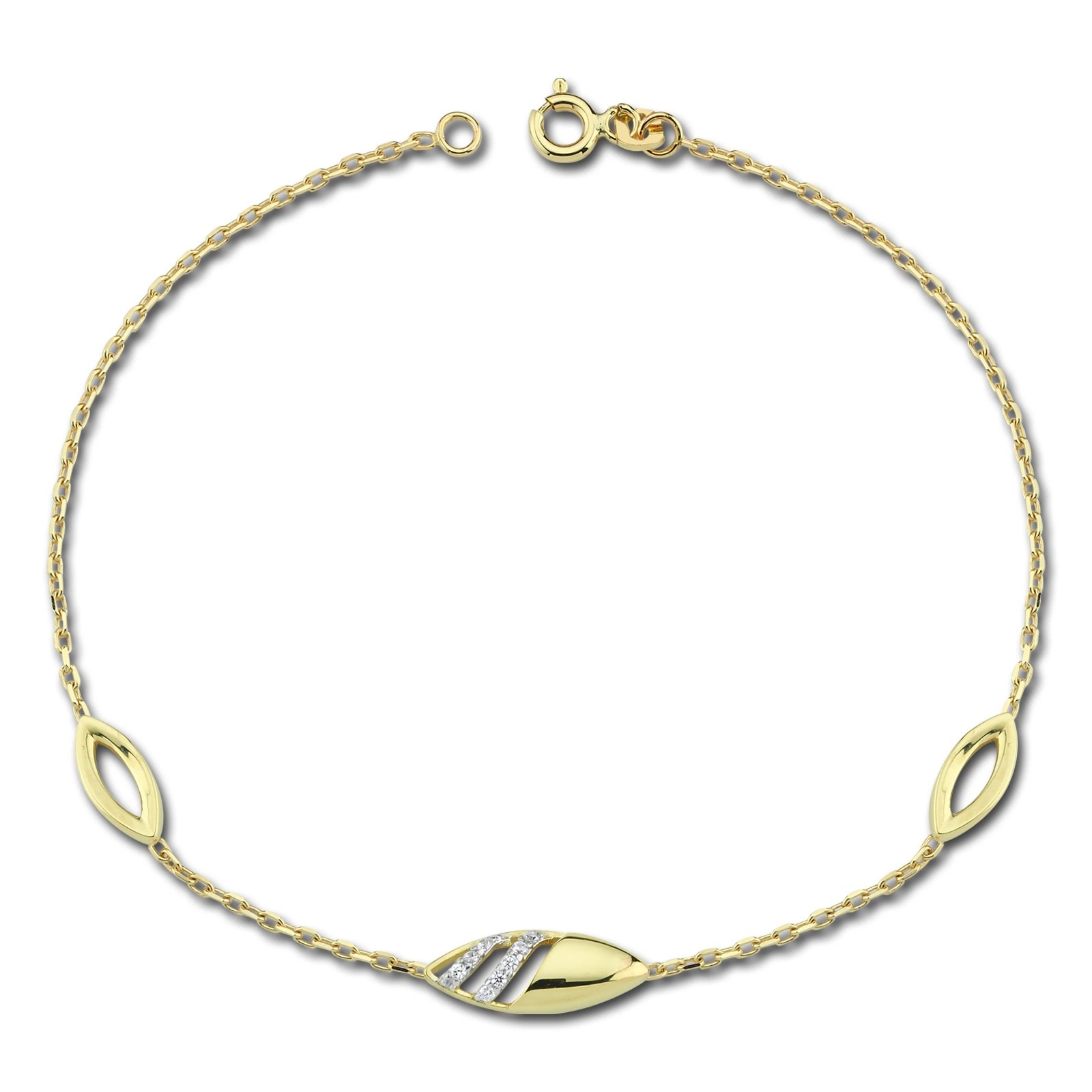 Balia Damen Armband aus 333 Gelbgold mit Zirkonia BGA0002G8