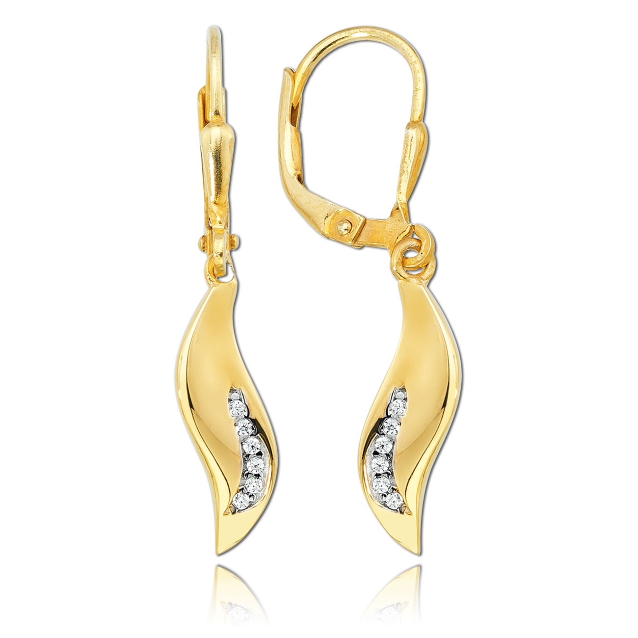 Balia Damen Ohrhänger aus 333 Gelbgold mit Zirkonia BGO0050GW