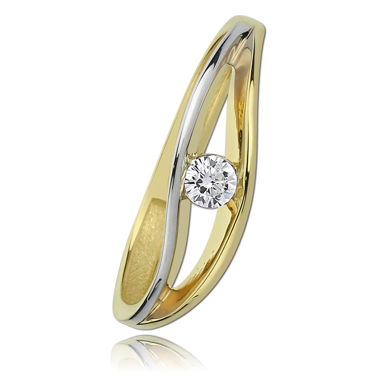 Balia Damen Ring aus 333 Gelbgold mit Zirkonia Gr.58 BGR003G58