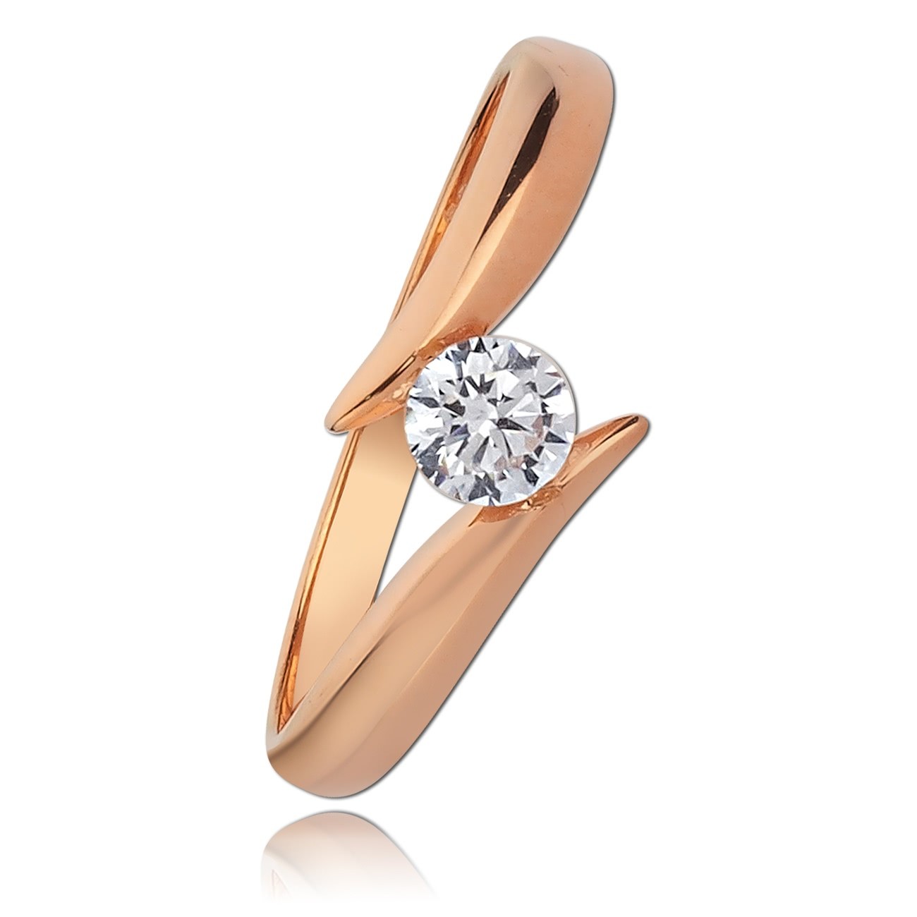 Balia Damen Ring aus 333 Roségold mit Zirkonia Gr.60 BGR007R60