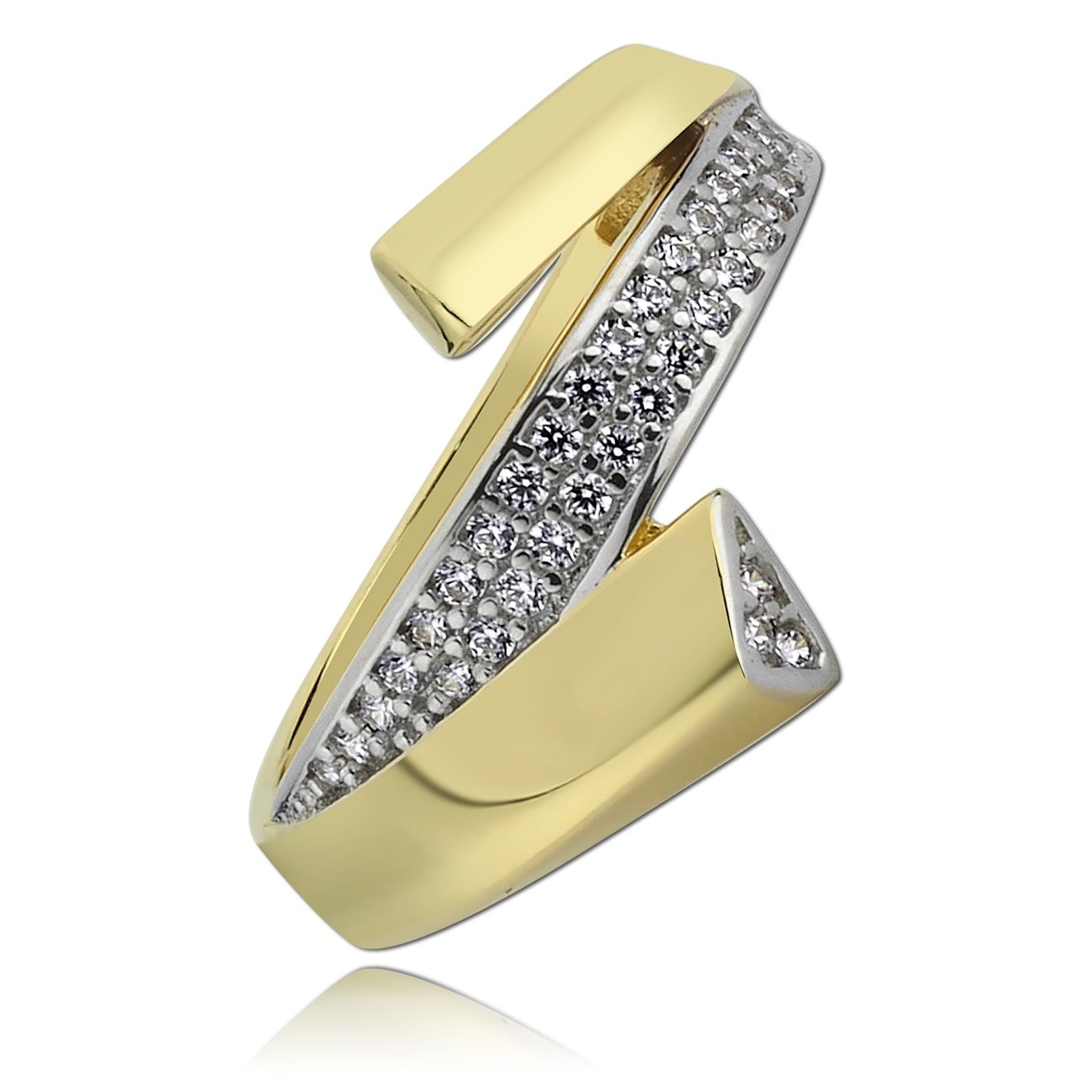 Balia Damen Ring aus 333 Gelbgold mit Zirkonia Gr.54 BGR008G54