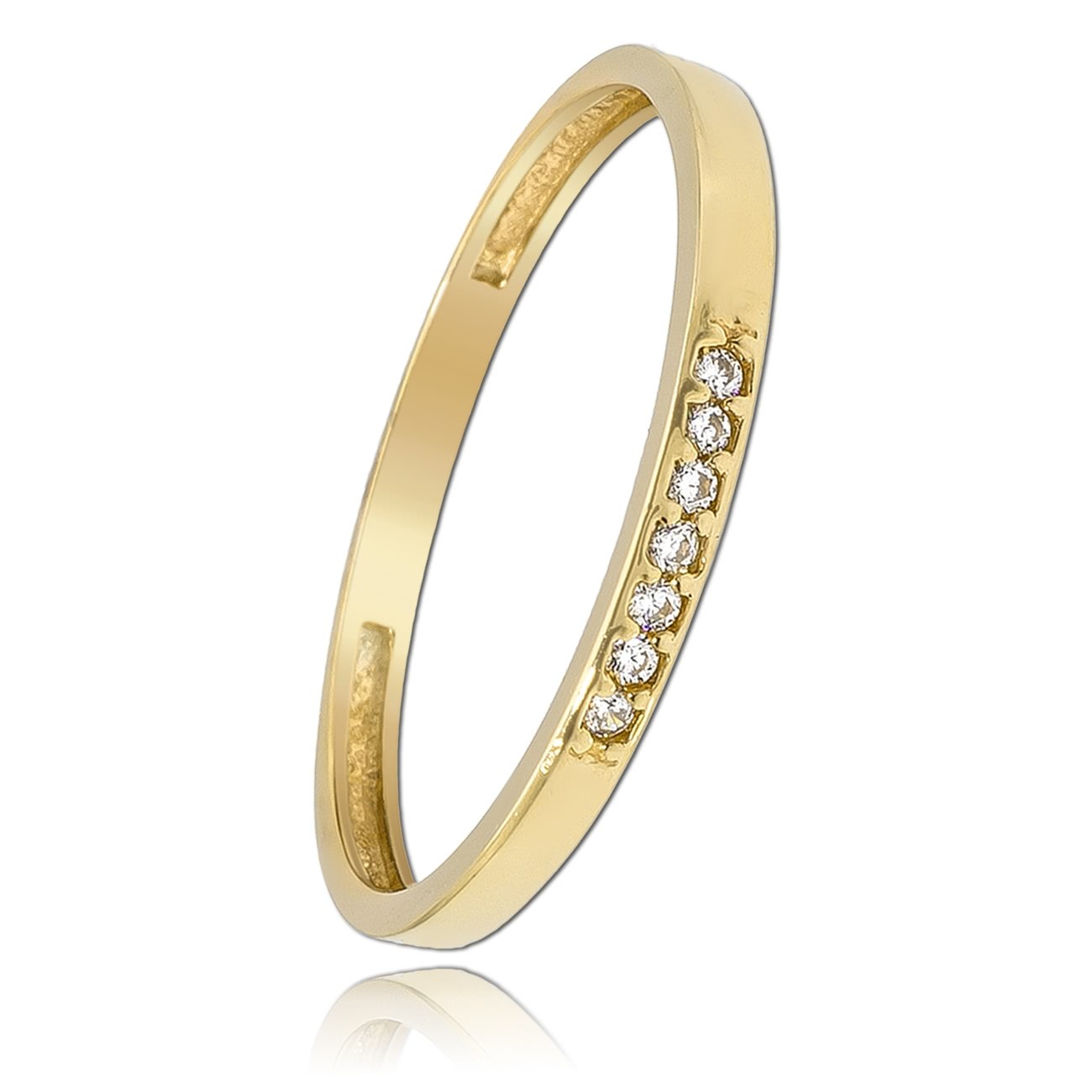 Balia Damen Ring aus 333 Gelbgold mit 7 Zirkonias Gr.54 BGR017G54