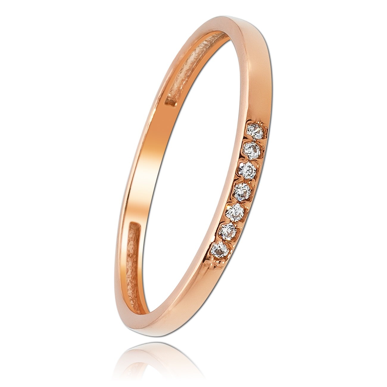 Balia Damen Ring aus 333 Rosegold mit 7 Zirkonias Gr.54 BGR017R56