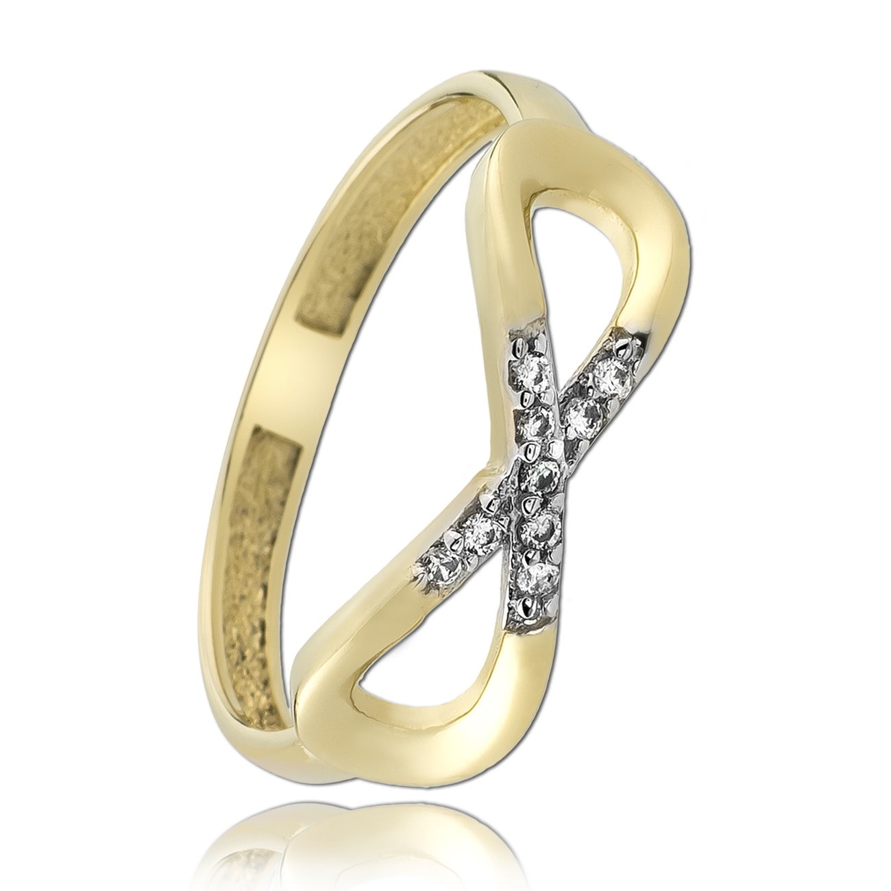Balia Damen Ring Zirkonia Unendlich Goldring Gr.60 BGR024G60