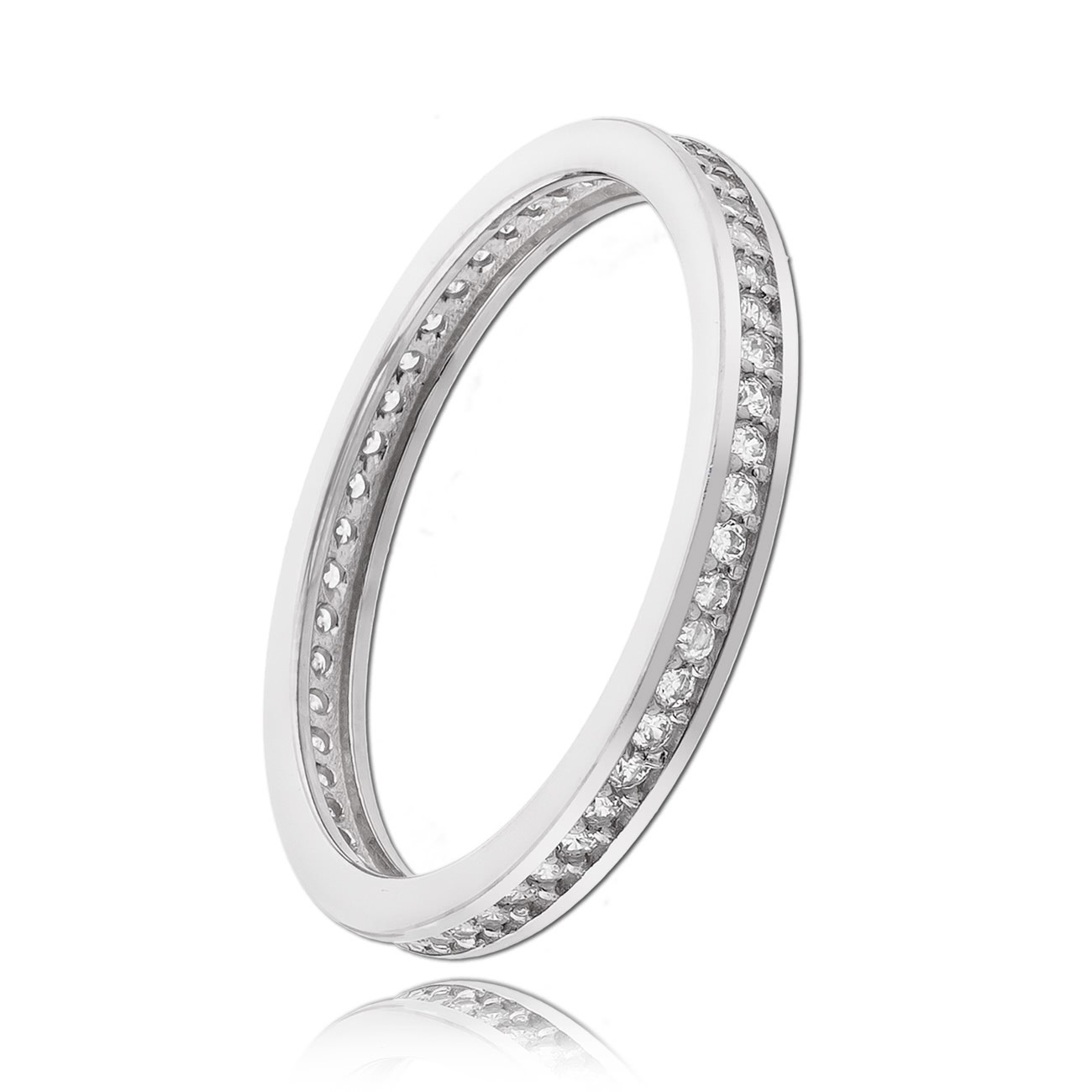 Balia Damen Ring Zirkonia einreihig Weißgold Gr.56 BGR025W56
