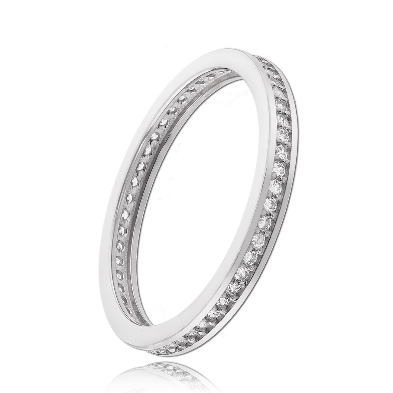 Balia Damen Ring Zirkonia einreihig Weißgold Gr.60 BGR025W60