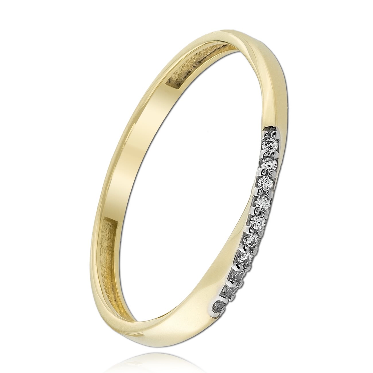 Balia Damen Ring Zirkonia aus 333 Gelbgold Gr.60 BGR026G60
