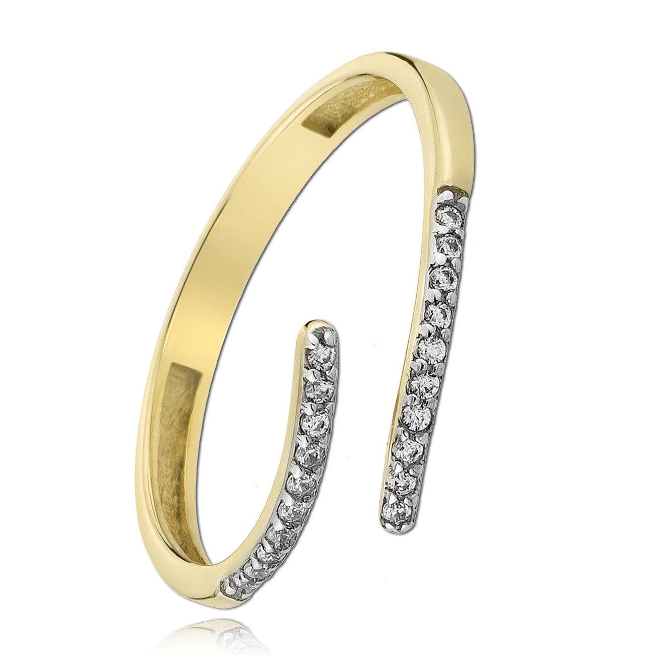 Balia Damen Ring Zirkonia Line aus 333 Gelbgold Gr.60 BGR027G60