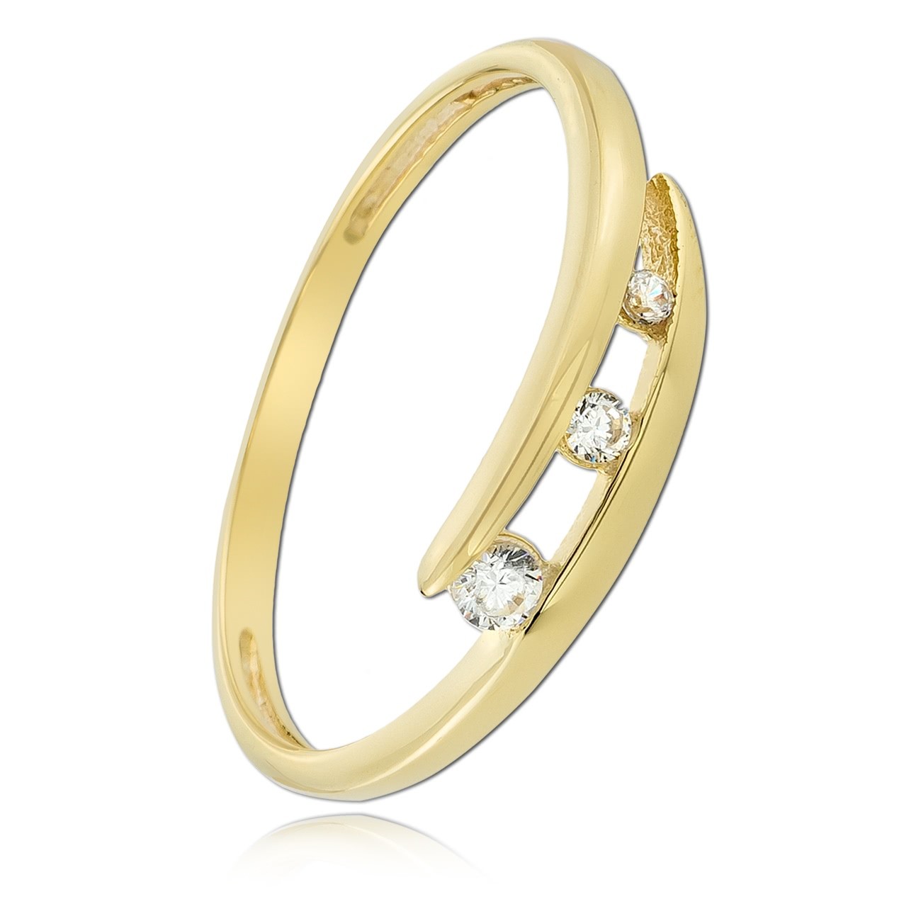 Balia Damen Ring aus 333 Gelbgold mit Zirkonia Gr.54 BGR031G54