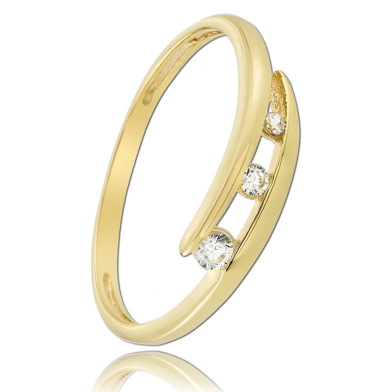 Balia Damen Ring aus 333 Gelbgold mit Zirkonia Gr.58 BGR031G58